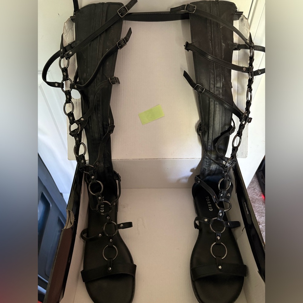 Torrid Black Strappy Sandals